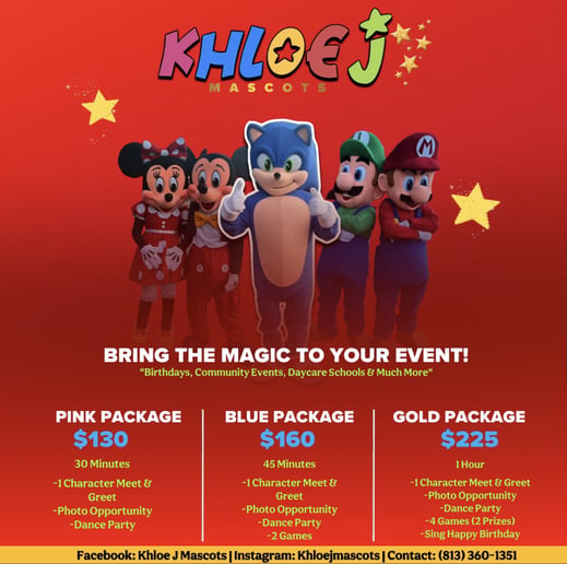 Gallery photo 1 of Khloe J Mascots