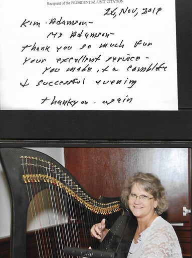 Gallery photo 4 of Kim Adamson, harpist