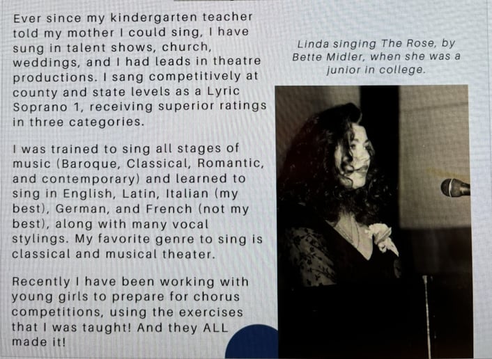 Gallery photo 1 of Linda Anne Vocal Artistry