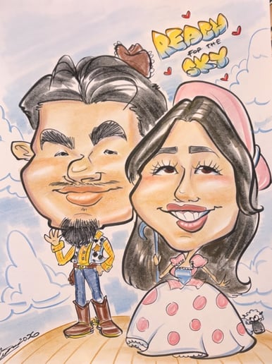 Gallery photo 1 of Celinda - Live Caricature Artist