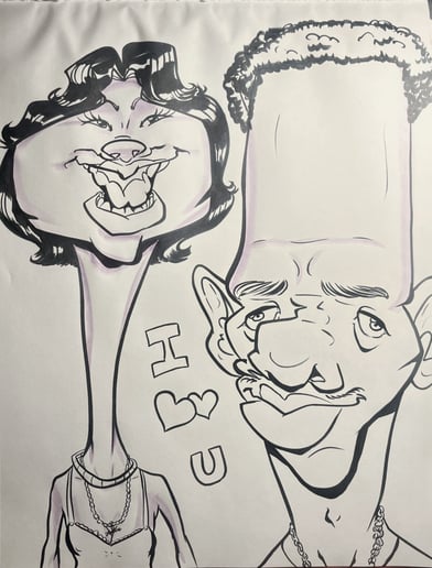 Gallery photo 6 of Celinda - Live Caricature Artist