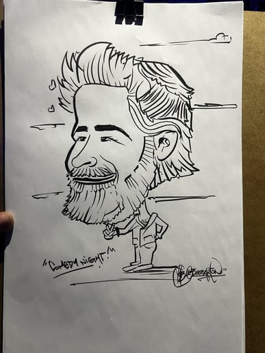 Gallery photo 3 of Yannick's Live Caricature Drawings