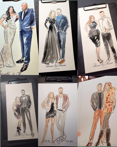 Gallery photo 15 of Live Guest Illustrations & Fashion Sketches