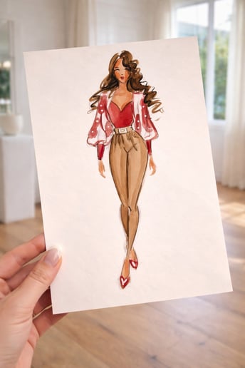 Gallery photo 7 of Live Guest Illustrations & Fashion Sketches