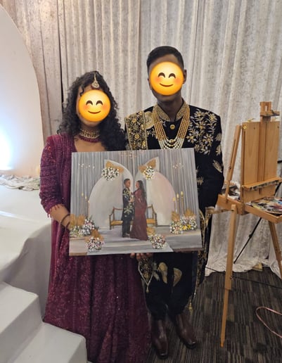 Gallery photo 5 of Live Painting by Neha