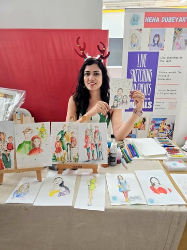 Gallery photo 8 of Live Painting by Neha