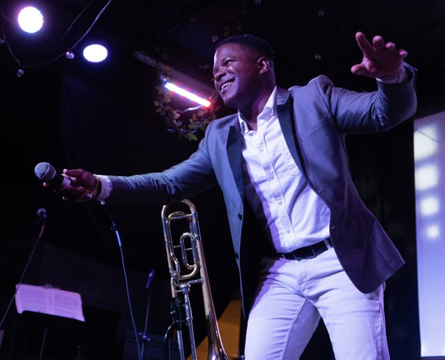 Gallery photo 7 of Los Calderones Live Salsa Funk music for weddings and events