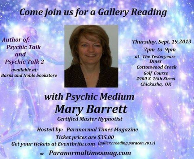 Gallery photo 7 of Mary Barrett Psychic Medium