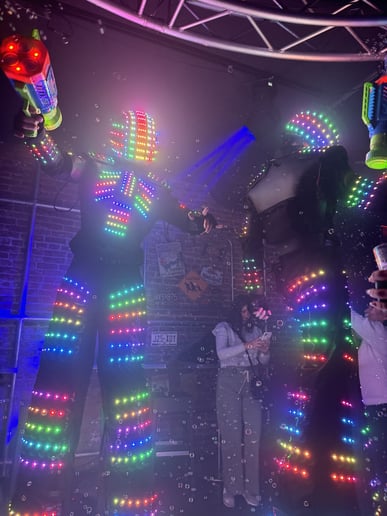 Gallery photo 2 of LED Party Robots - The Mega Mechs