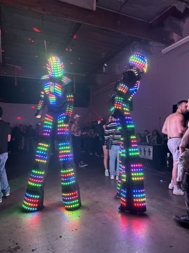 Gallery photo 6 of LED Party Robots - The Mega Mechs