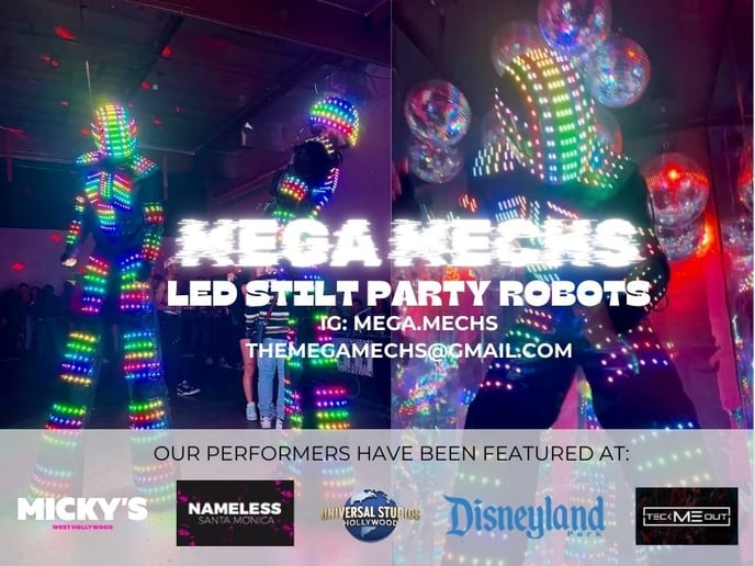 Gallery photo 1 of LED Party Robots - The Mega Mechs