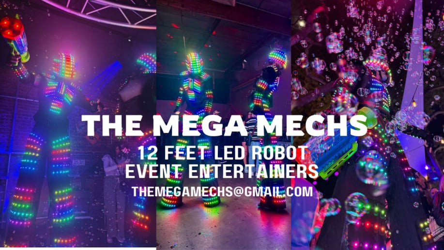 Gallery photo 9 of LED Party Robots - The Mega Mechs