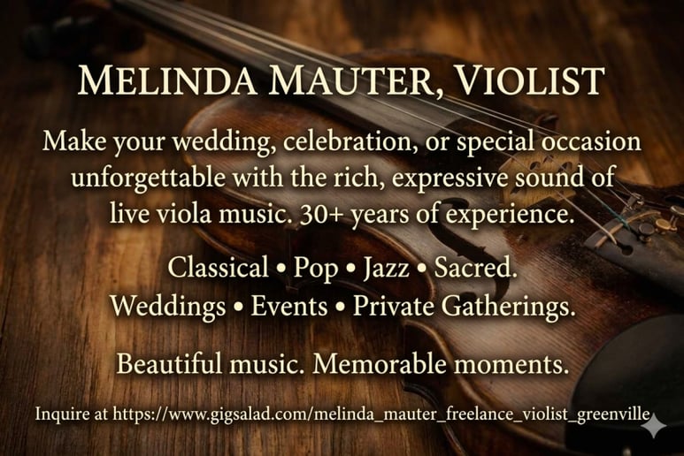 Gallery photo 8 of Melinda Mauter, Freelance Violist