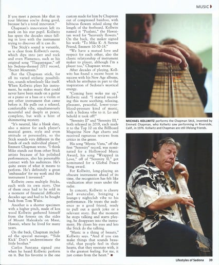 Gallery photo 5 of Michael K & The Chapman Stick