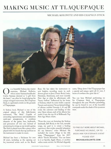 Gallery photo 3 of Michael K & The Chapman Stick