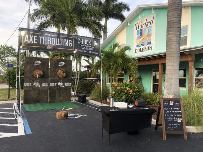 Gallery photo 2 of Mobile Axe Throwing - Fort Myers Beach