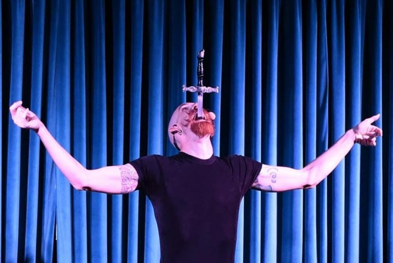Gallery photo 4 of Mr. Bill Berry - Sword Swallower