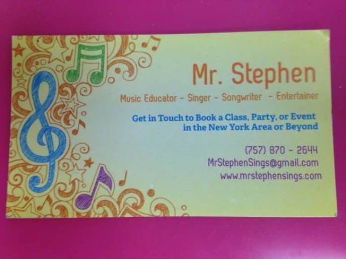 Gallery photo 1 of Mr. Stephen Sings!