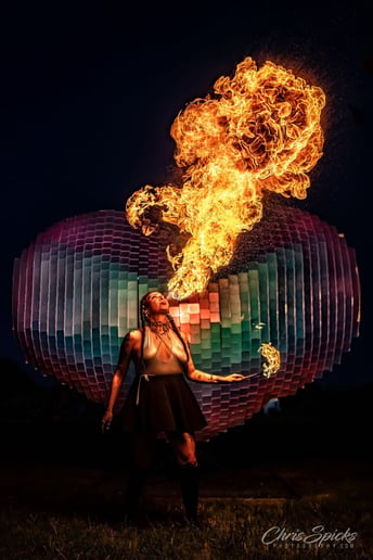 Gallery photo 5 of ms. YET: Fire Bellydancer