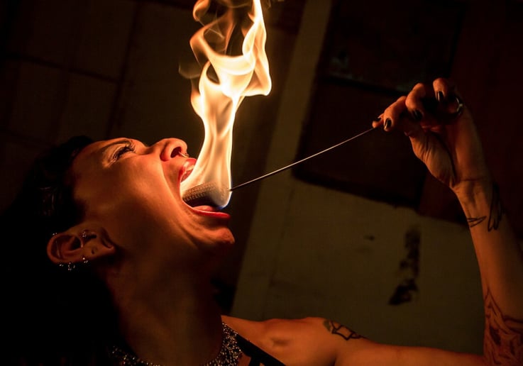 Gallery photo 4 of ms. YET: Fire Bellydancer