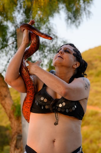 Gallery photo 4 of Nagaina bellydancer/snake dancer