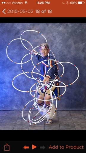 Gallery photo 2 of Native American Hoop Dancer for Assemblies & Programs