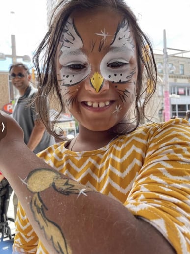 Gallery photo 3 of Nerdy Bird Face Paint