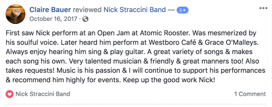 Gallery photo 11 of Nick Straccini Band