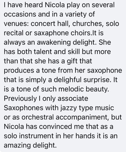 Gallery photo 3 of Nicola Saxophonist
