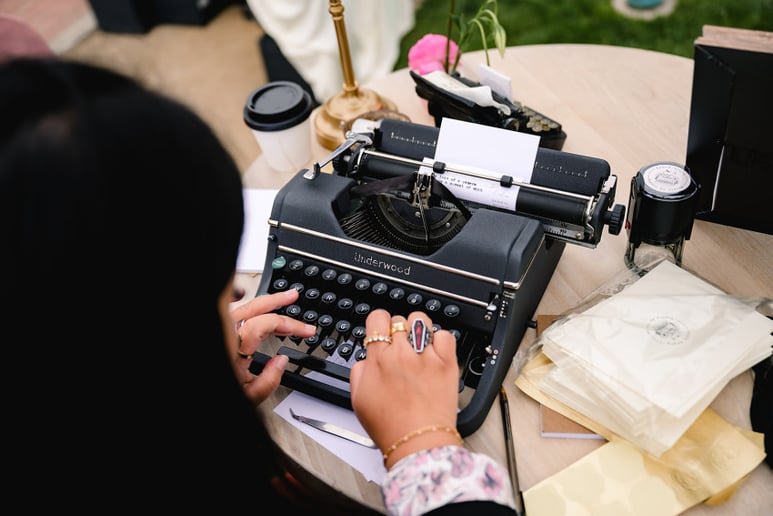 Gallery photo 6 of Poetry Von Chelle | On-the-spot typewriter poetry