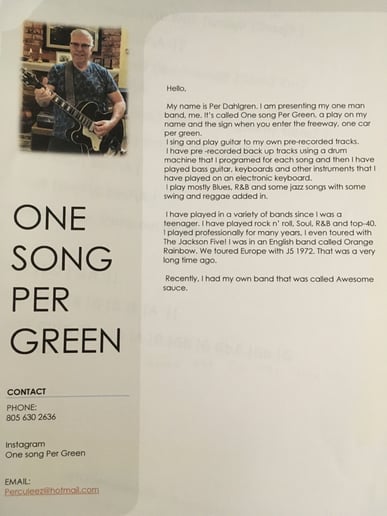 Gallery photo 1 of One Song Per Green