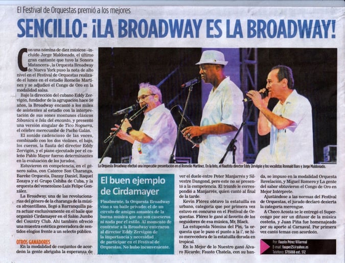 Gallery photo 2 of Orquesta Broadway