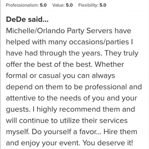 Gallery photo 10 of Orlando Party Servers