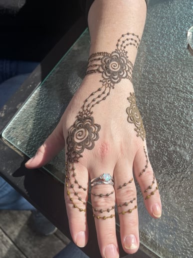Gallery photo 5 of Peace Bee And Rainbow Song Henna