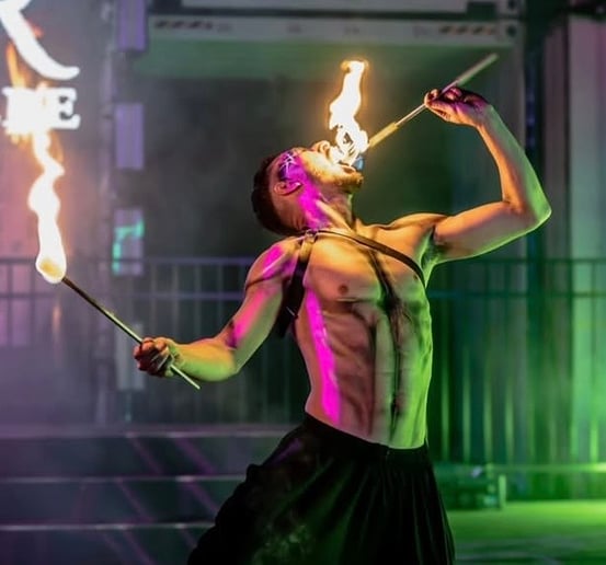 Gallery photo 2 of Aaron's Phenomenal Fire Performance