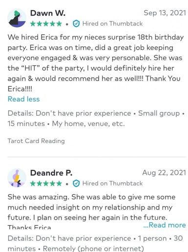 Gallery photo 6 of Psychic Medium Erica Tudor