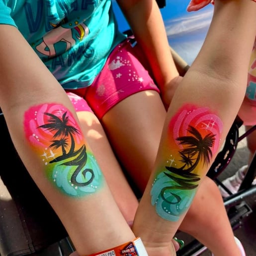 Gallery photo 3 of Rainbow Luna Face Paint