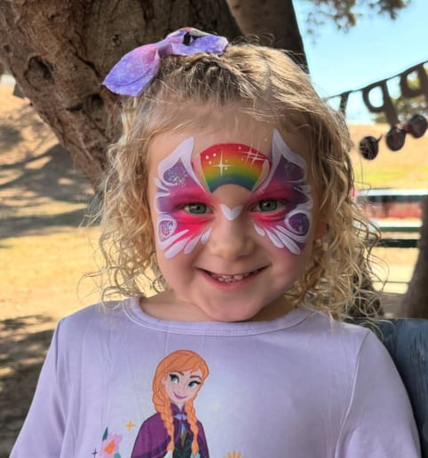 Gallery photo 2 of Rainbow Luna Face Paint