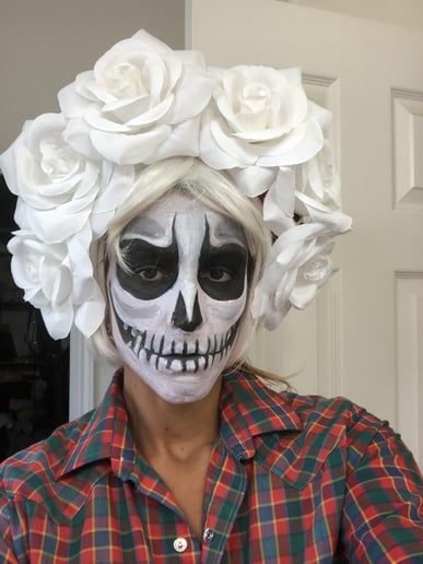 Gallery photo 2 of Rainbow Rose Face Painting