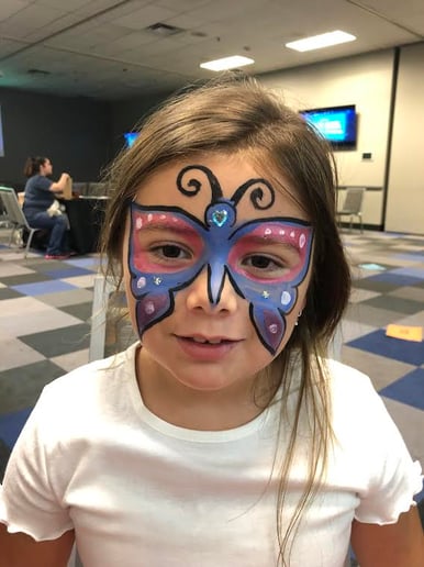 Gallery photo 10 of Rainbow Rose Face Painting