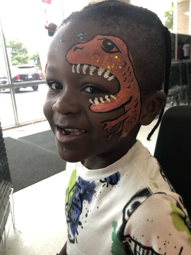 Gallery photo 3 of Rainbow Rose Face Painting