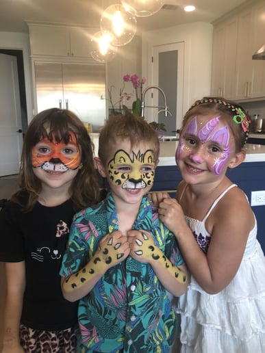 Gallery photo 4 of Rainbow Rose Face Painting