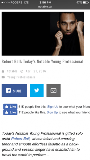 Gallery photo 5 of Robert Ball - Soul/Jazz Vocalist