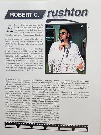 Gallery photo 1 of Rob Ruston's Tribute to Elvis in Concert