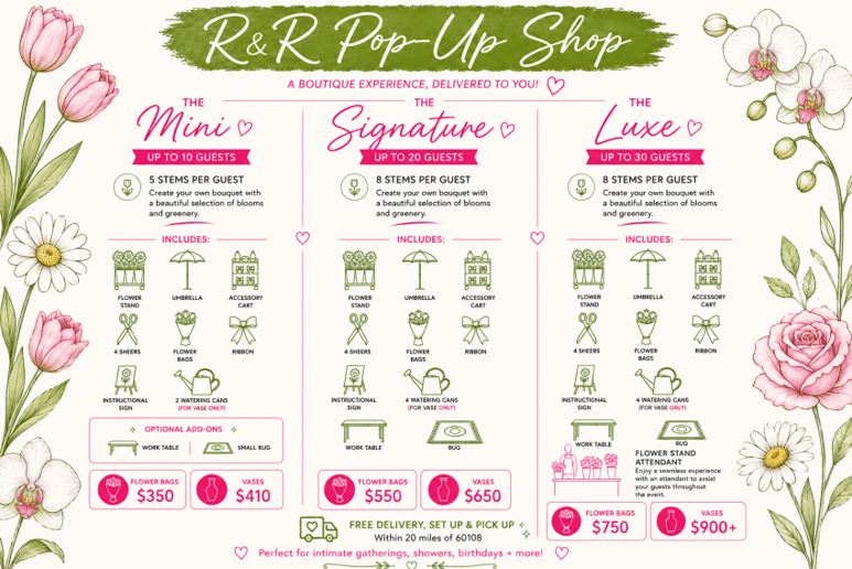 Gallery photo 1 of R&R Pop-Up Flower Bar