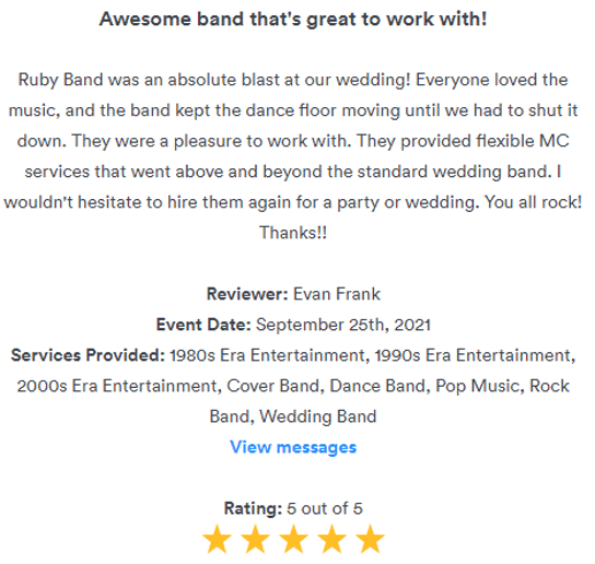 Gallery photo 9 of Ruby Wedding & Party Band