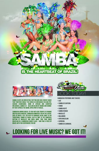 Gallery photo 2 of SambaViva Brazilian Dance and Music Ensemble