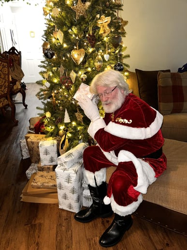 Gallery photo 4 of Santa Claus Robert, with real hair and beard