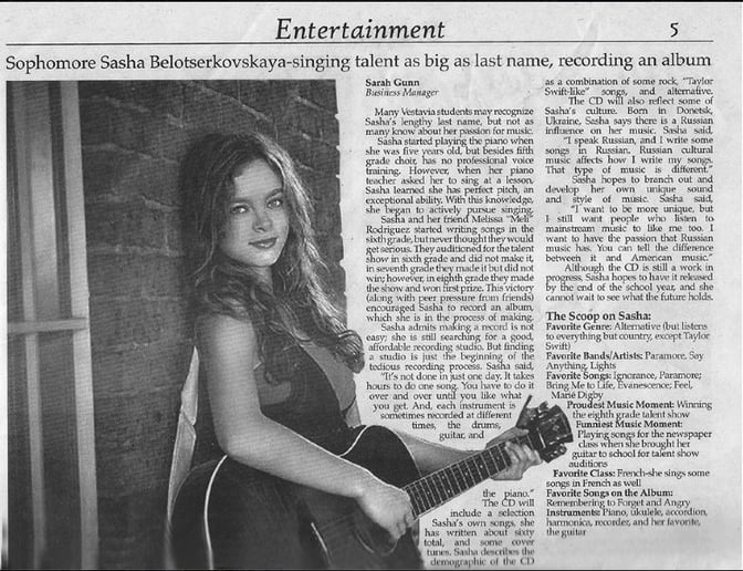 Gallery photo 9 of Sasha B Singer-Songwriter