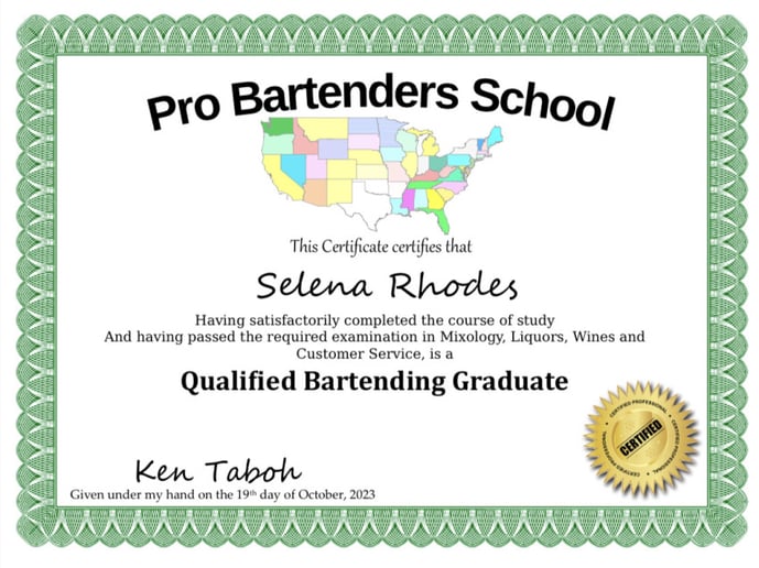 Gallery photo 4 of Selena - SipRx Bartending